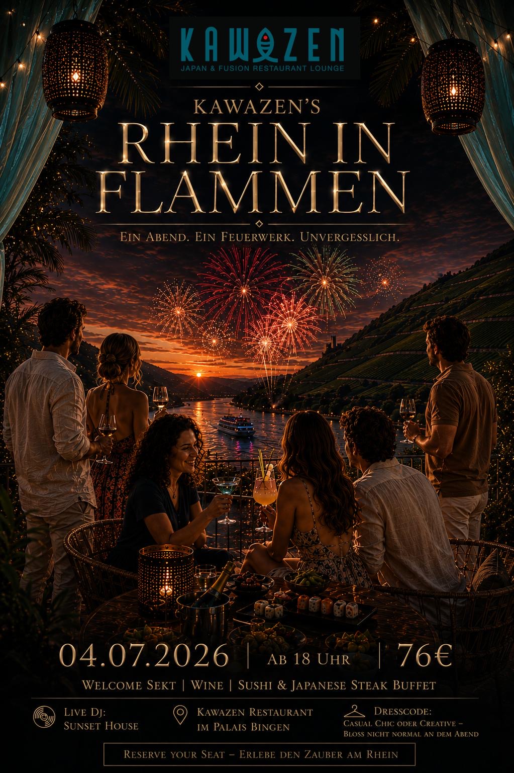 KawaZens Rhein in Flammen - Terrassen Party