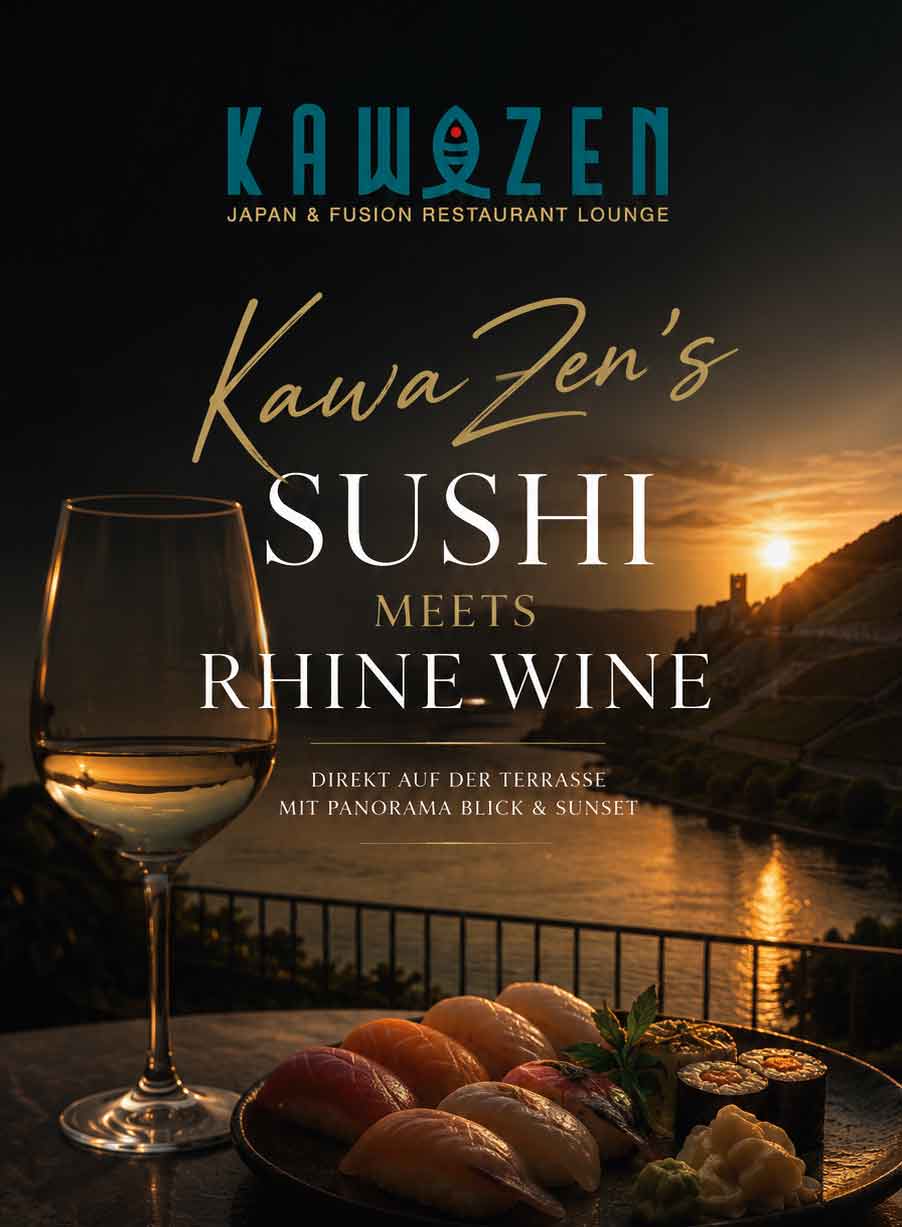 SUSHI MEETS RHINE WINE Tasting & Party